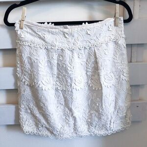 Zara mini skirt in white